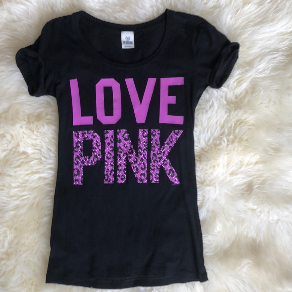 VS Pink Rhinestone Top - Picture 2 of 3